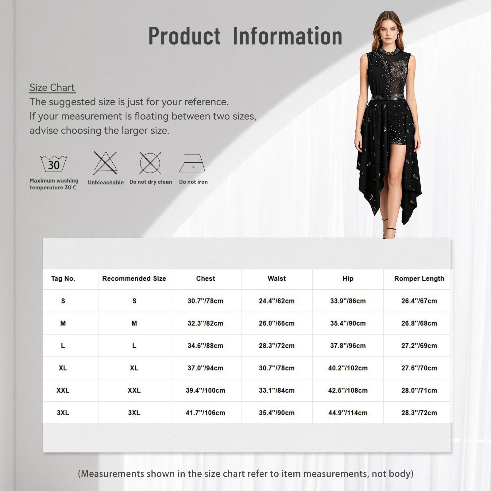 Jugaoge Femme Combinaison Courte En Mesh Combinaisons Pour Boîte Nuit Bordure Haute Et Basse Combinaison Ajustée En Une Seule Pièce Vacances