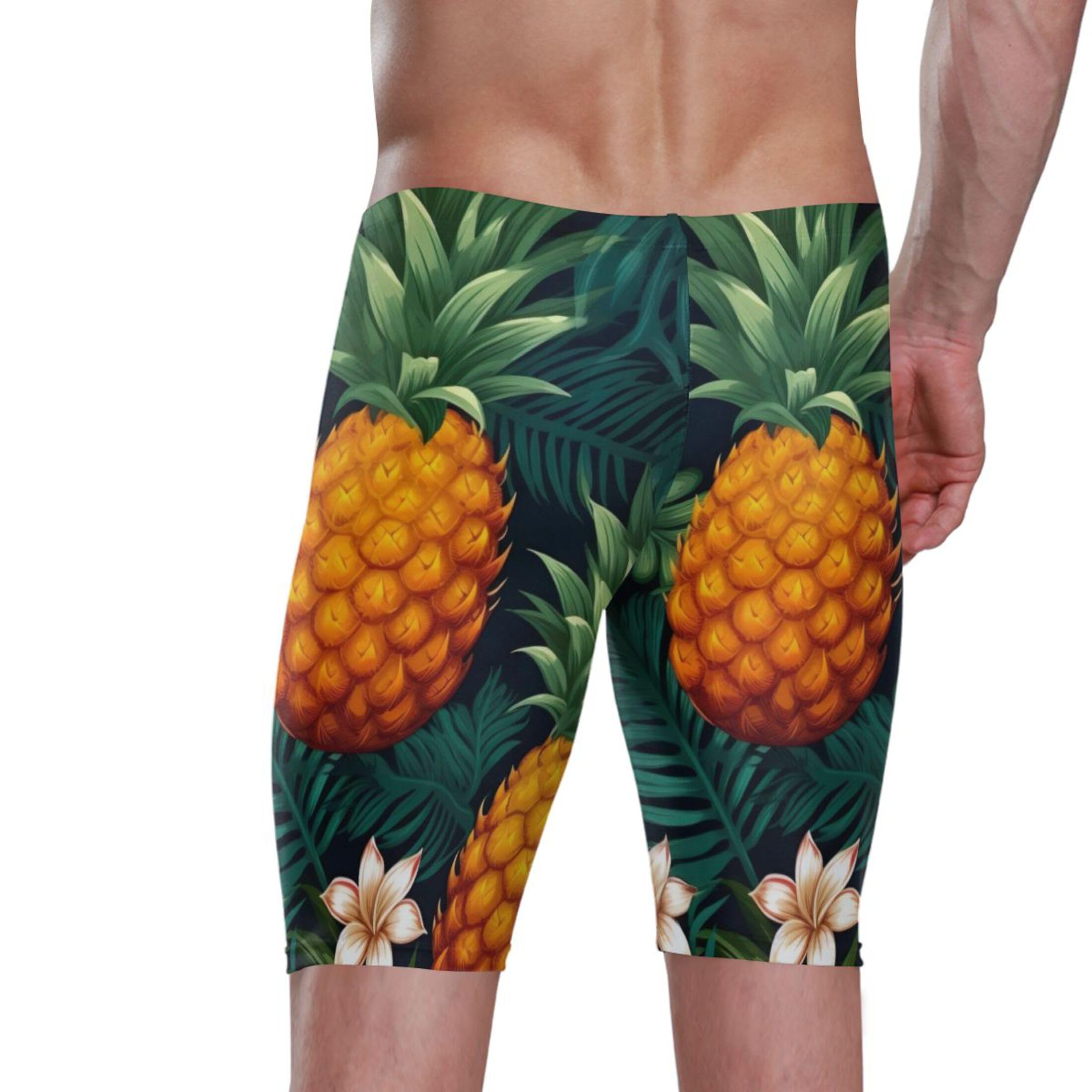 UMIRIKO Pineapple Fruit Men's Swimsuit Swim Jammers L B0400928