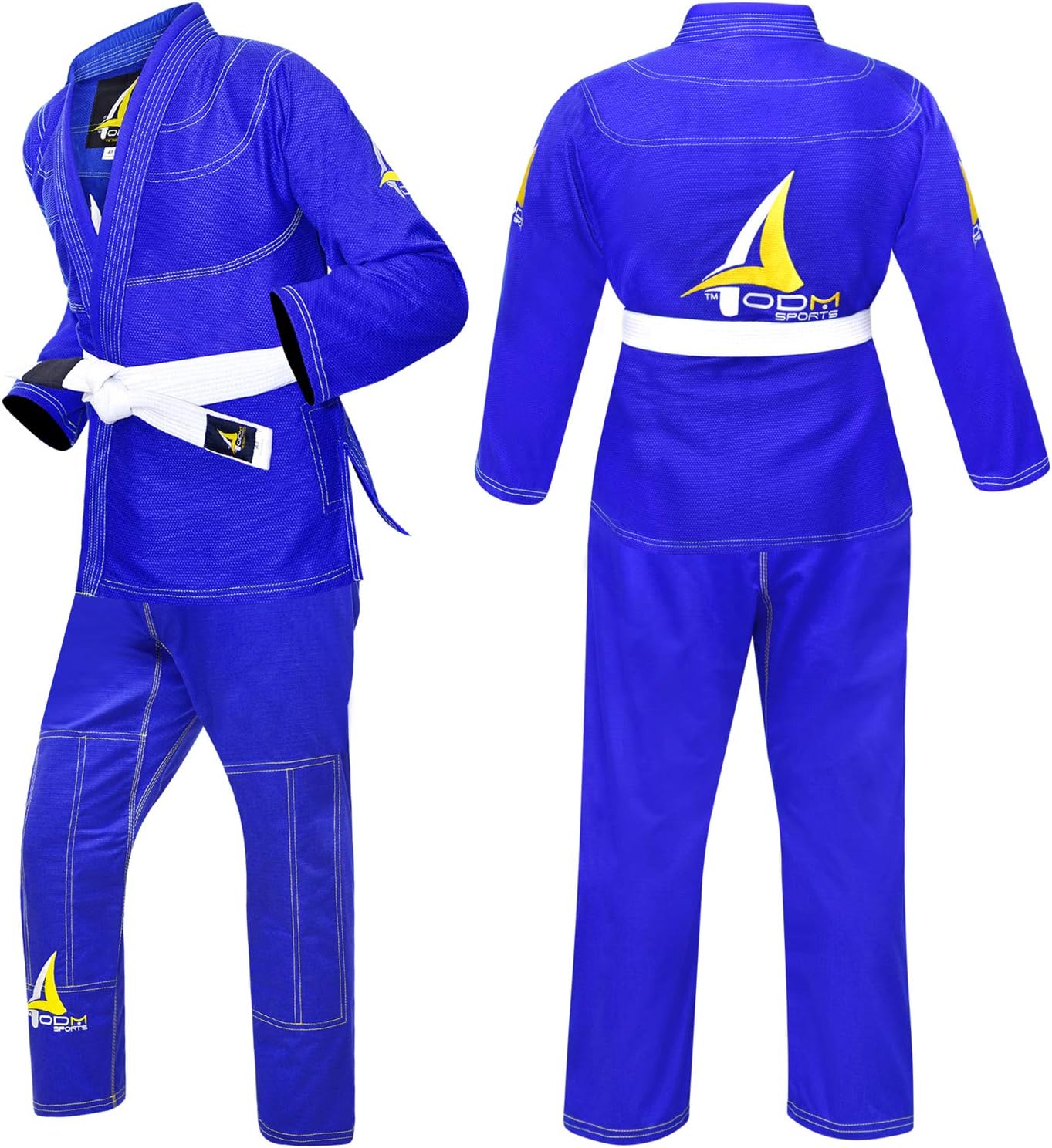 OdontoMed2011® BJJ GI for Men BJJ Jiujitsu Brazilian Jiu Jitsu w/Preshrunk Fabric & Free Belt (Special Sizing)