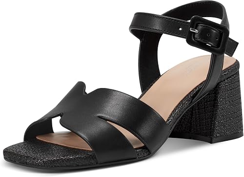 Rockport Women's Georje, Black Leather, 8.5 Medium