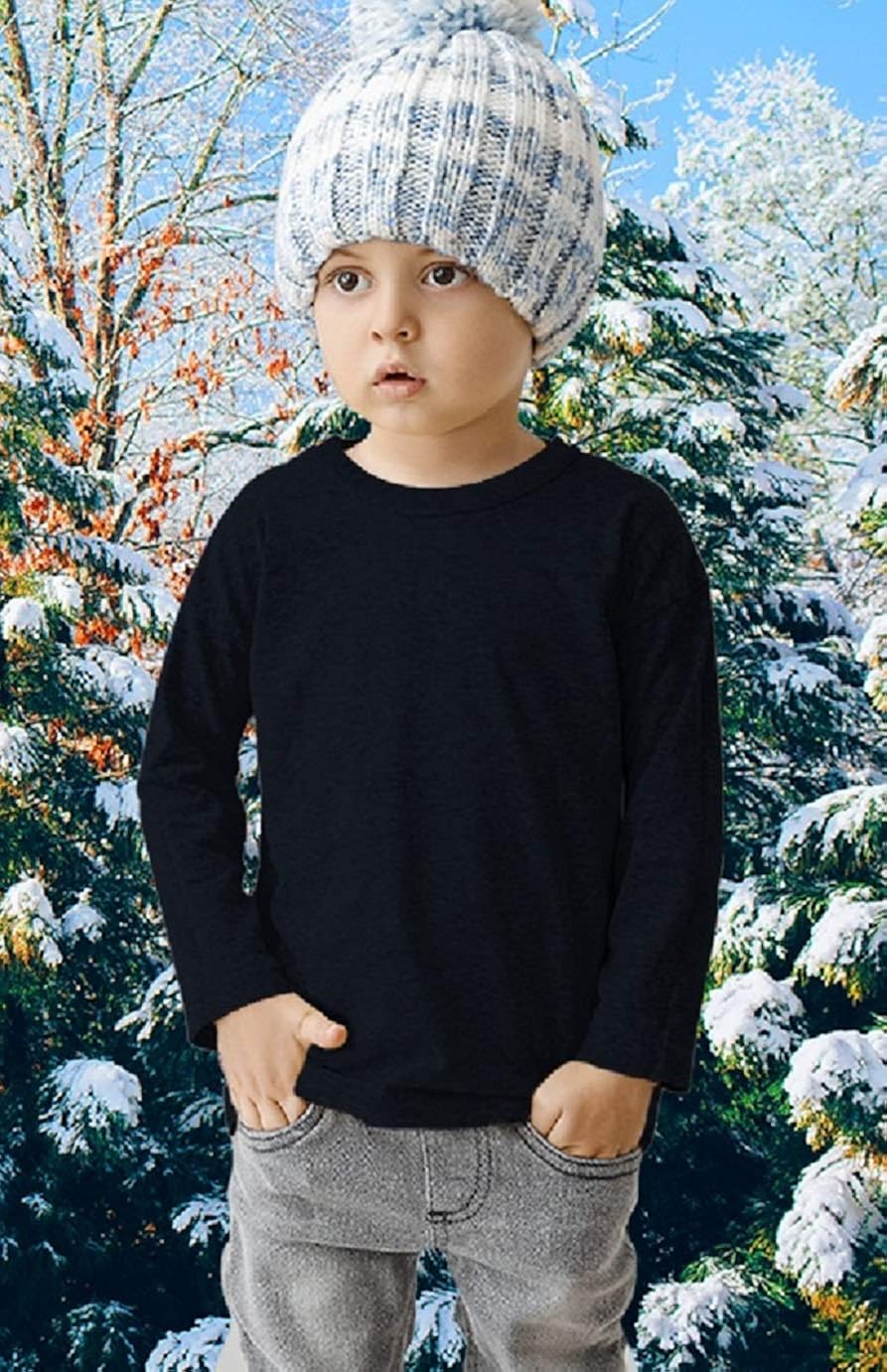 Brix Baby Toddler Boys' Long Sleeve - 4-Pack Cotton Tagless Tee Shirts.: Clothing, Shoes & Jewelry