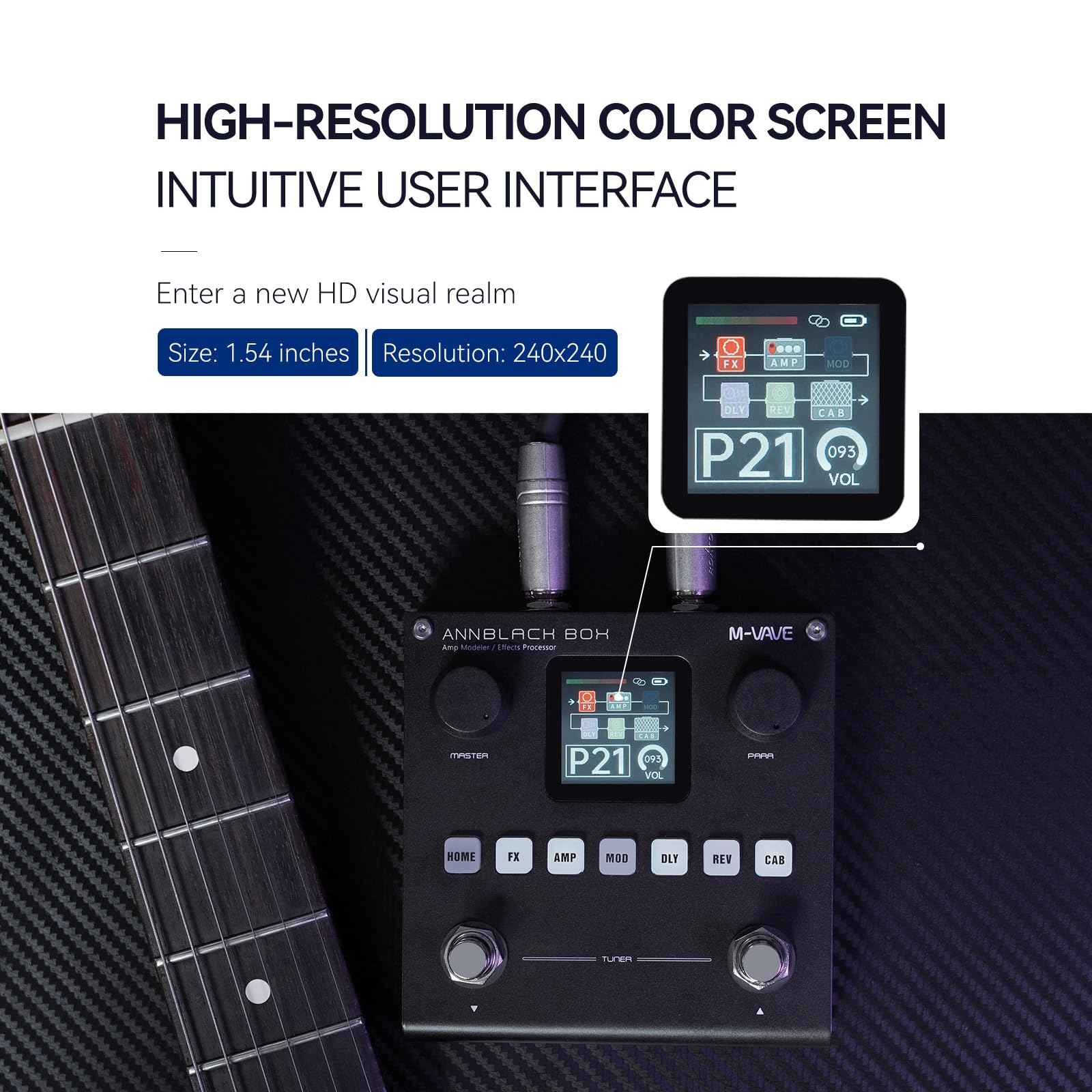 Amazon | M-VAVE ANN ブラックボックス ギターペダル 80 編集可能