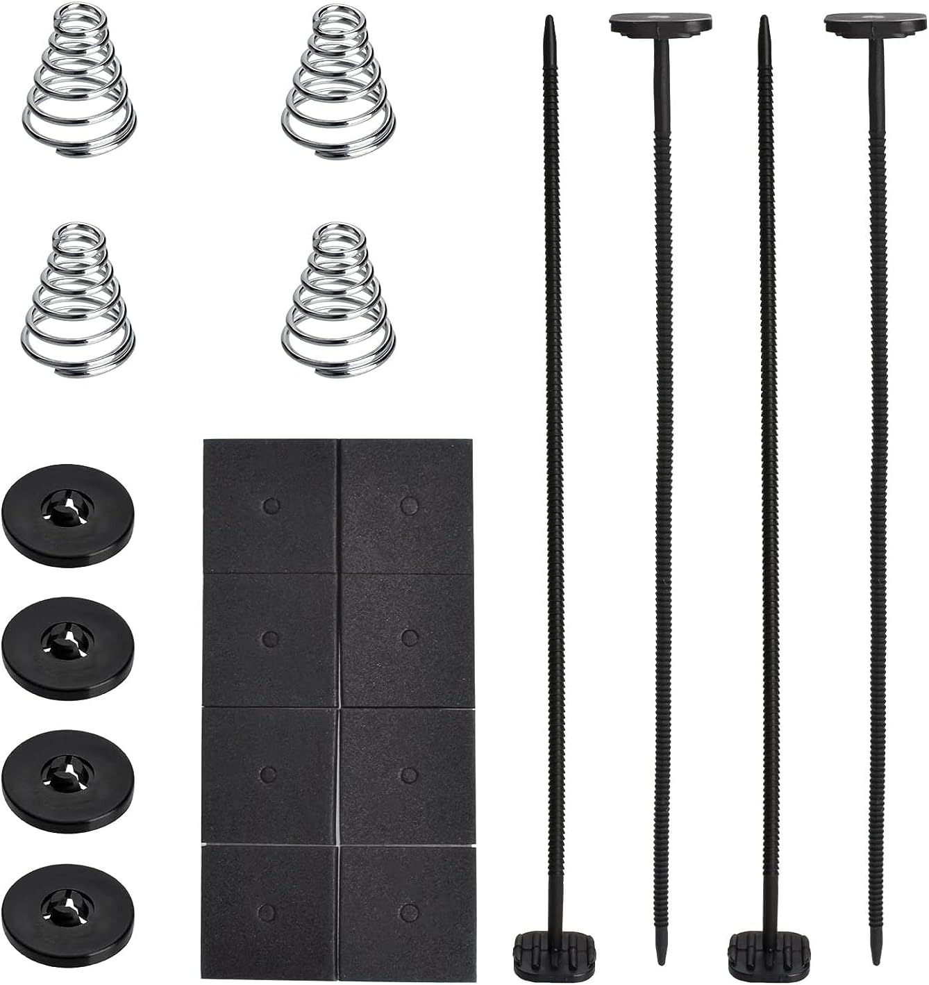 Car Fan Mounting Kit - 20 Pcs Plastic Push Through Radiator Tie Strap Compatible for Electric Cooling Fan, Transmission Cooler