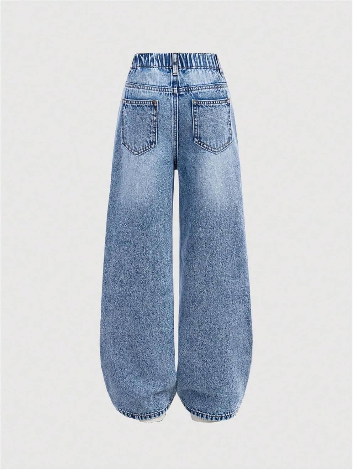 GORGLITTER Girl's Baggy Jeans High Waisted Wide Leg Denim Pants Clothes