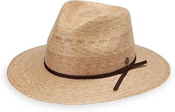 Wallaroo Hat Company Womens Marina Fedora UPF 50+ Sun Protection, Wide Brim Natural Fiber Sun Hat