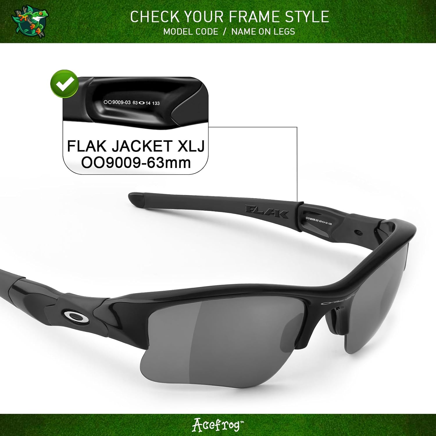 Acefrog 4 Pairs Polarized Replacement Lenses for Oakley Flak Jacket XLJ (OO9009) Sunglasses, Perfectly Fit, Shatterproof, Anti-scratch, Value Pack