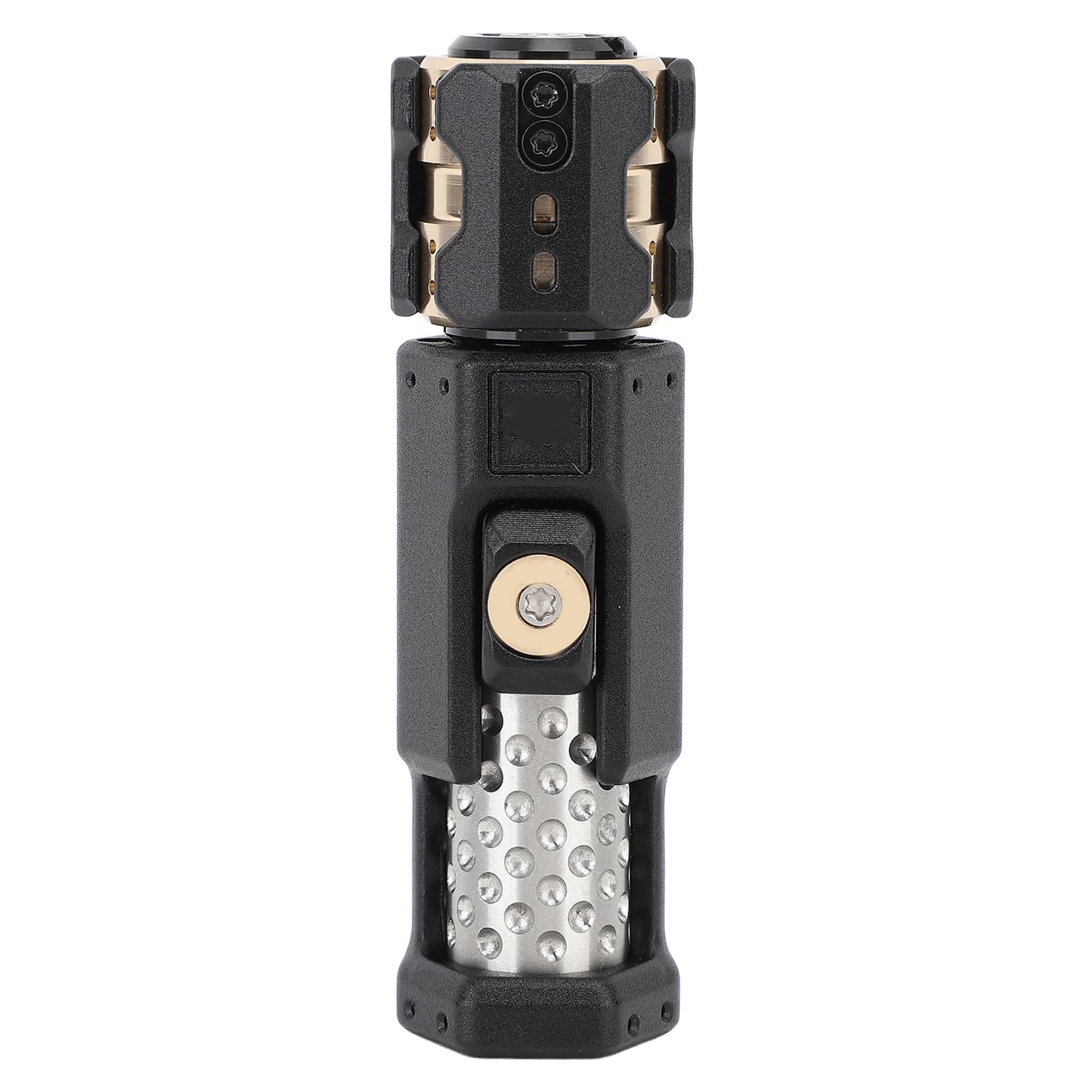 FOSA Metal Fidget Slider Toy, 5 Stage Push 2 Stage Slide Toys, Ratchet Clik Fidget Toys Slider Black Metal Fidget Toy Fidget Rotating Slider Toy