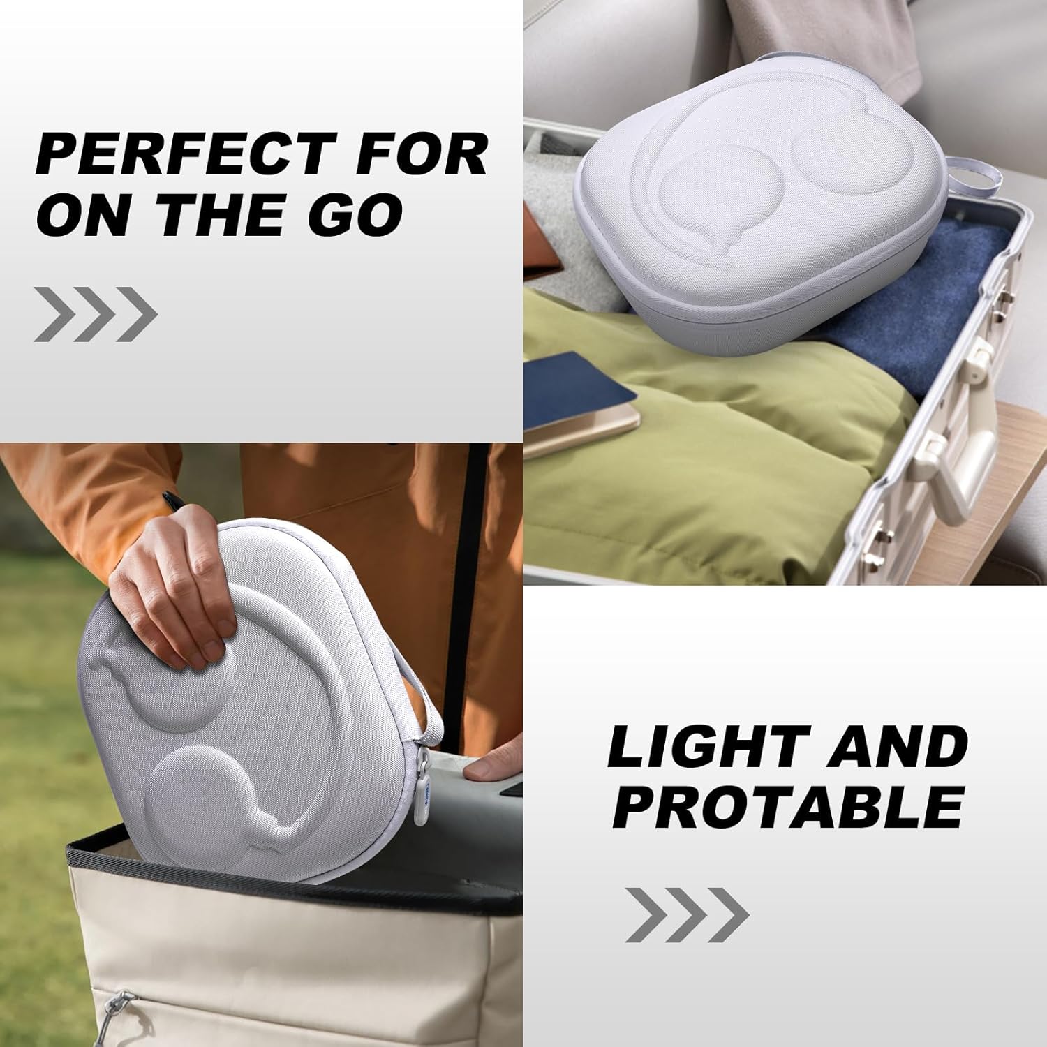 Hard Case for JBL Tune 520BT 510BT 720BT 770NC 670NC 520C 500 660NC, JBL Live 460NC 670NC, JR 460NC, Junior 320BT 470NC Headphones, White Travel Carrying Case - Image 7