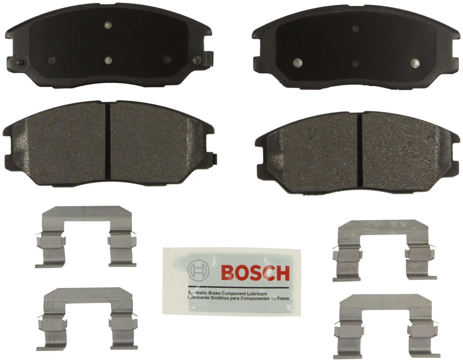 Bosch BE1324H Blue Disc Brake Pad Set with Hardware - FRONT — view 251