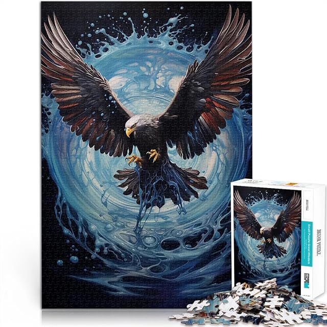 Puzzles de 1000 Piezas para Adolescentes Falcon Drop Water Bounce Matar el Tiempo en Vacaciones en casa…