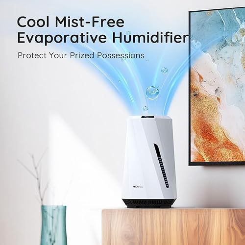 Miniatura 2 de Airdog H5 Humidificador evaporativo  Humidificador sin niebla con tecnología de evaporación fría, silencioso, pantalla LED de nivel de agua para