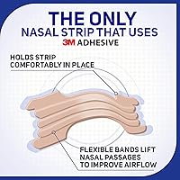 Vista 4 de Breathe Right Tiras nasales Original Tan S/M 30 ea (Paquete de 12)