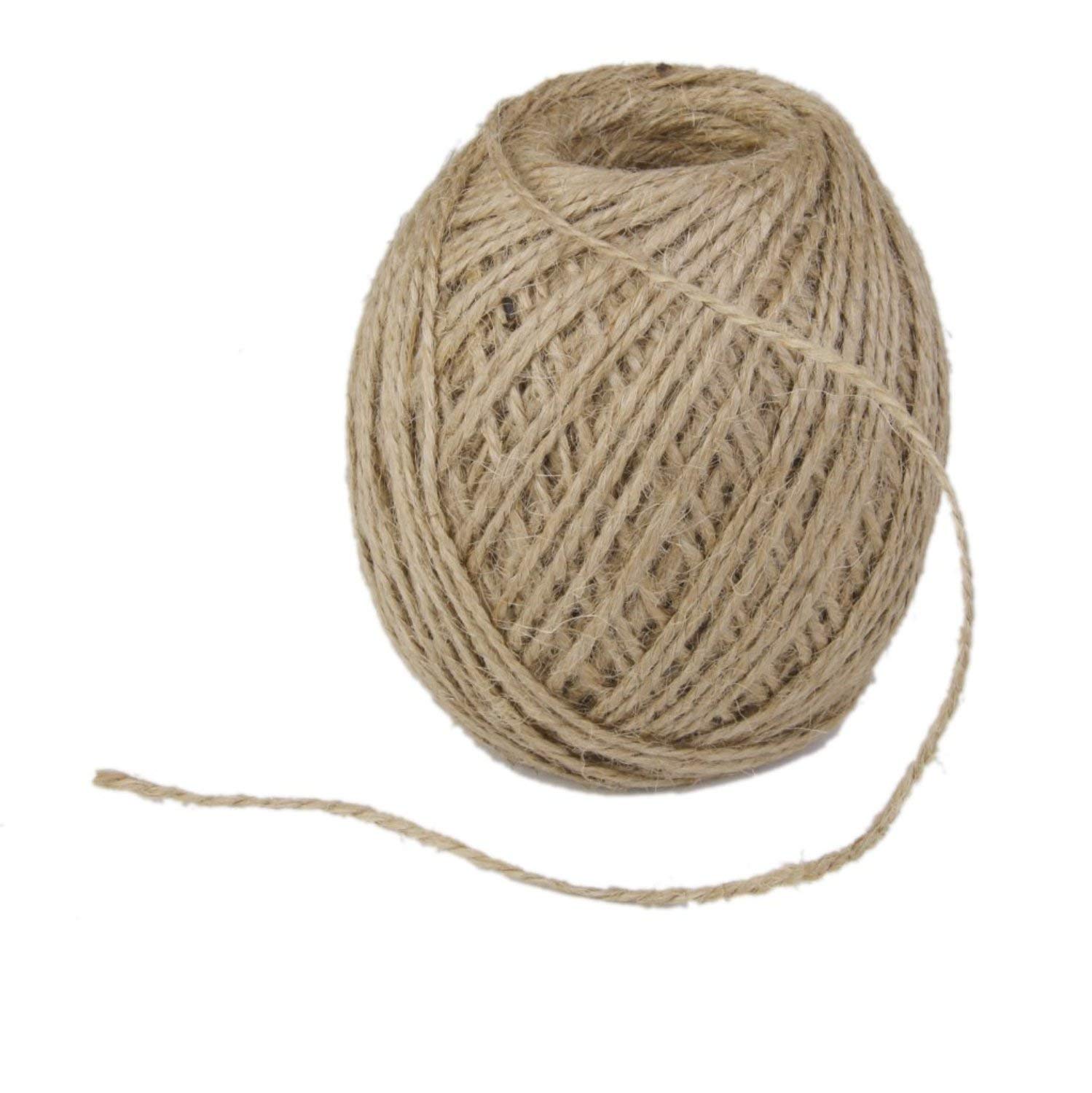 ASHRAFI 9M Hourse Brand 120 m Twisted Burlap Jute Twine Rope (Brown)