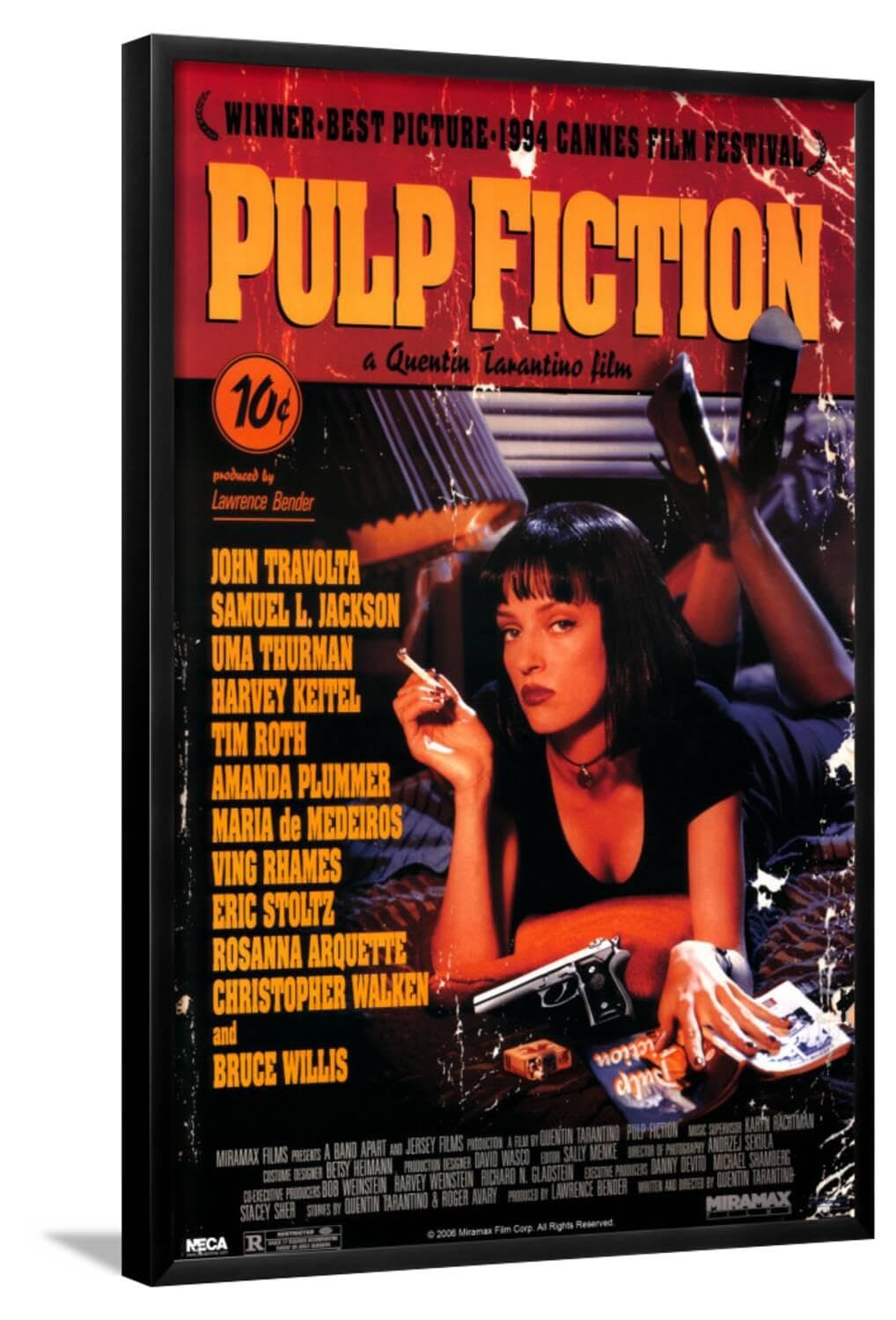Allposters Com Wall Poster Pulp Fiction Cover With Uma Thurman