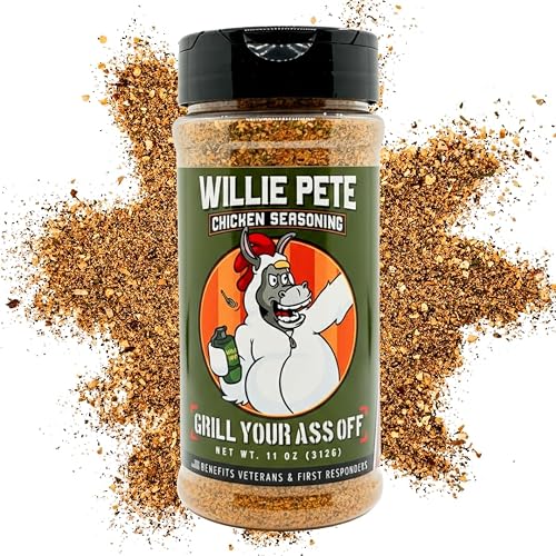 Grill Your Ass Off Willie Pete Chicken Seasoning, 11 oz