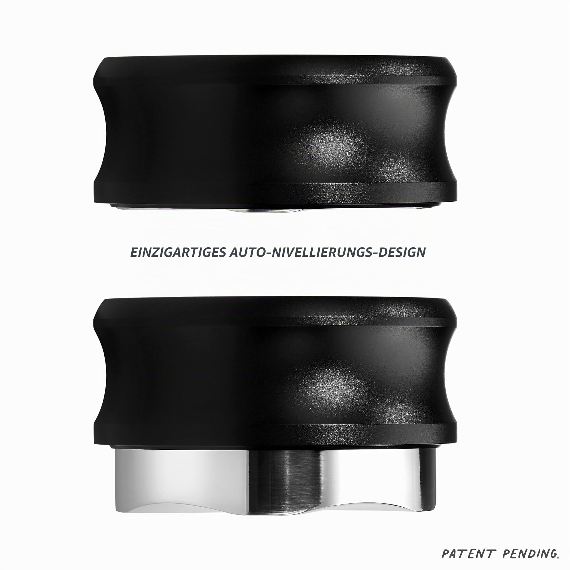 Normcore 53,3 mm Schwerkraftverteilungswerkzeug und -adaptiver Espresso-Verteiler für Breville Sage 54 mm Siebträger ohne Boden, 304 Edelstahl
