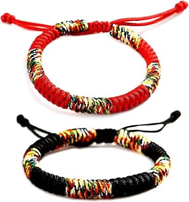 Matching Woven Bracelets for Couples - Adjustable Braided Rope Set, Personalized Couple Bracelets Gift | His and Her Promise Bracelets
