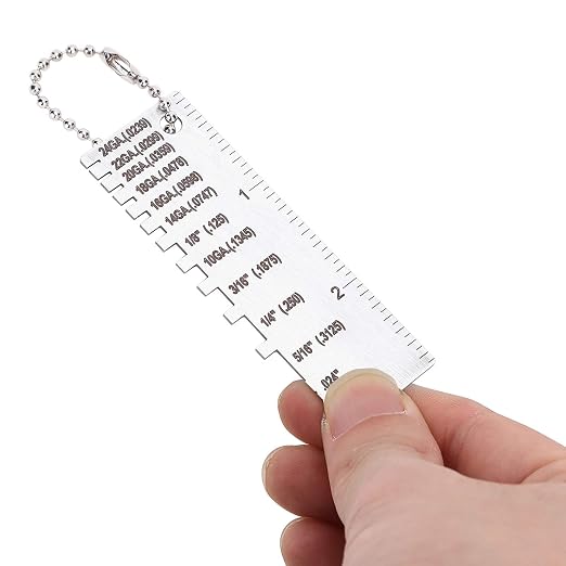 Calibrador de espesor para láminas metálicas de acero inoxidable miniatura 5