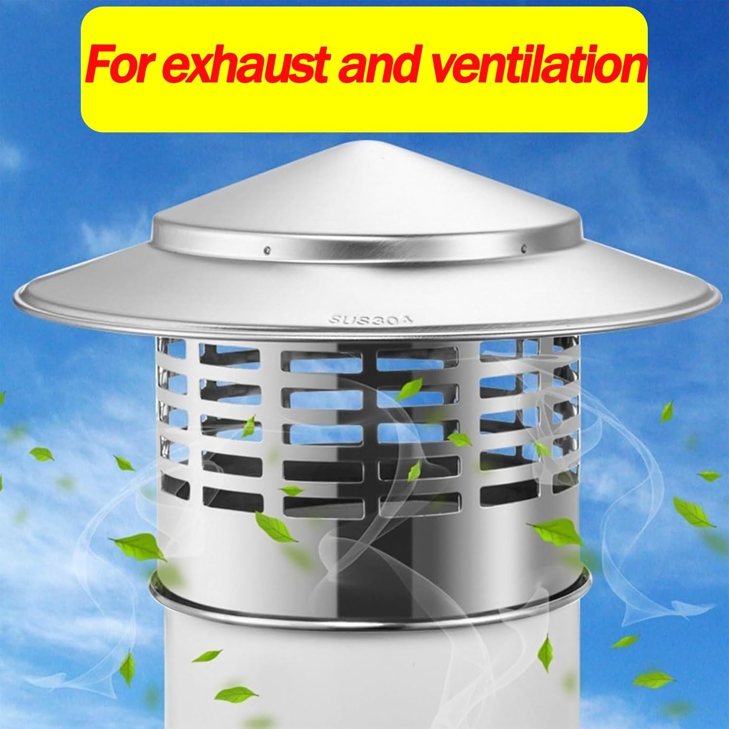 Top Chimney Cap Chimney Cover Outside Cone Top Chimney Cap Round Chimney Cap Chimney Cover Cap Chimney Cover Outside Roof Silver Fireplace Screen Cove