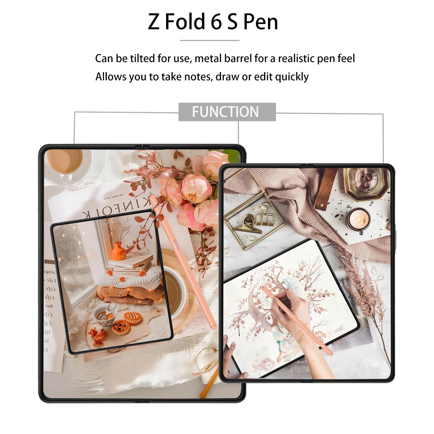 Galaxy Z Fold 6 S Pen Fold Edition Stylet compatible Samsung Z Fold6 5G Orange