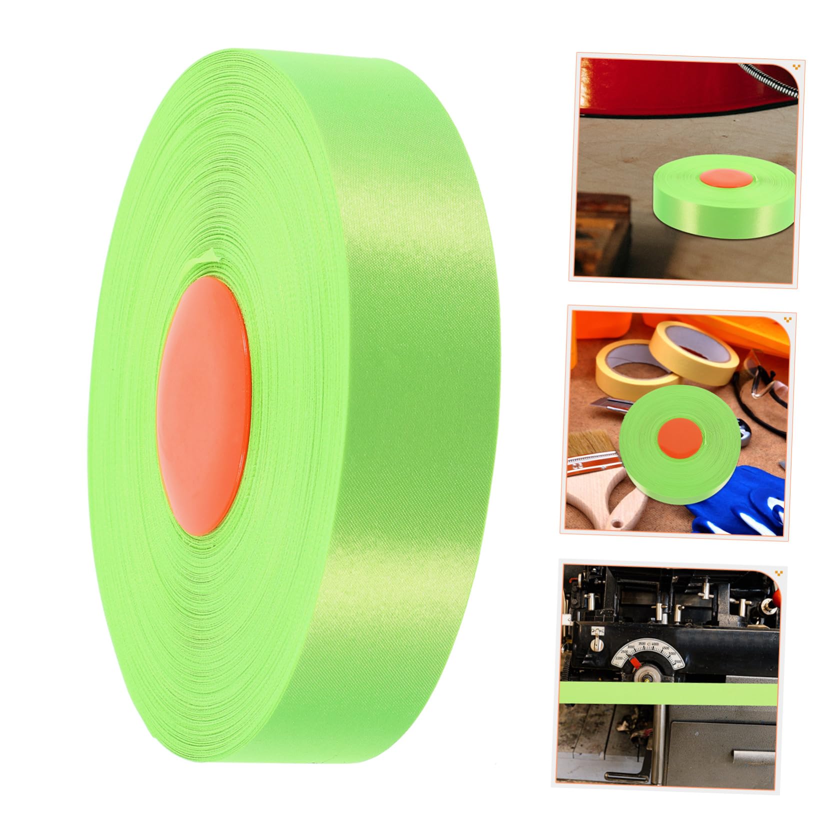 GLEAVI 5rollos Cinta De Marcaje Fluorescente De Señalización y Delimitación De Áreas Resistente y Reutilizable Para Marcar Edificios Árboles y Pavimentos
