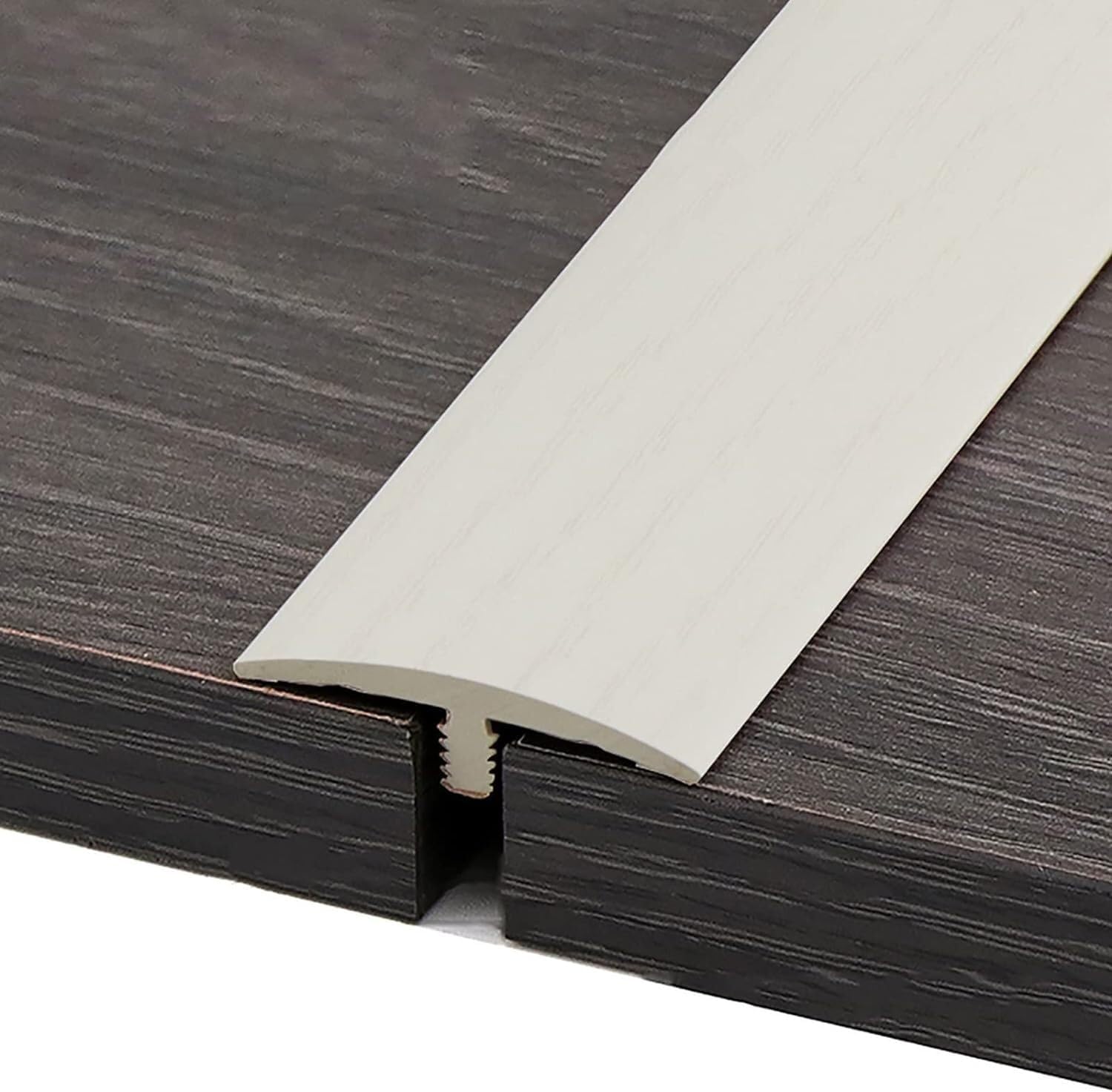 Floor Divider Transition Strip, T Molding Floor Edge Trim Strip for Wood to Tile/Laminate to Floor Tile,Transitions Laminate with Oak Wood Grain(90cm/35.4in)