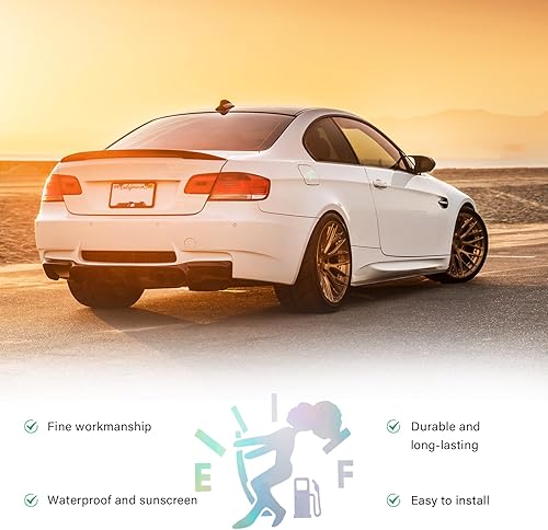 Miniatura 9 de Augeny Divertida calcomanía para tanque de combustible de automóvil, logotipo de EF, impermeable, de alto consumo de gas, calcomanías vacías