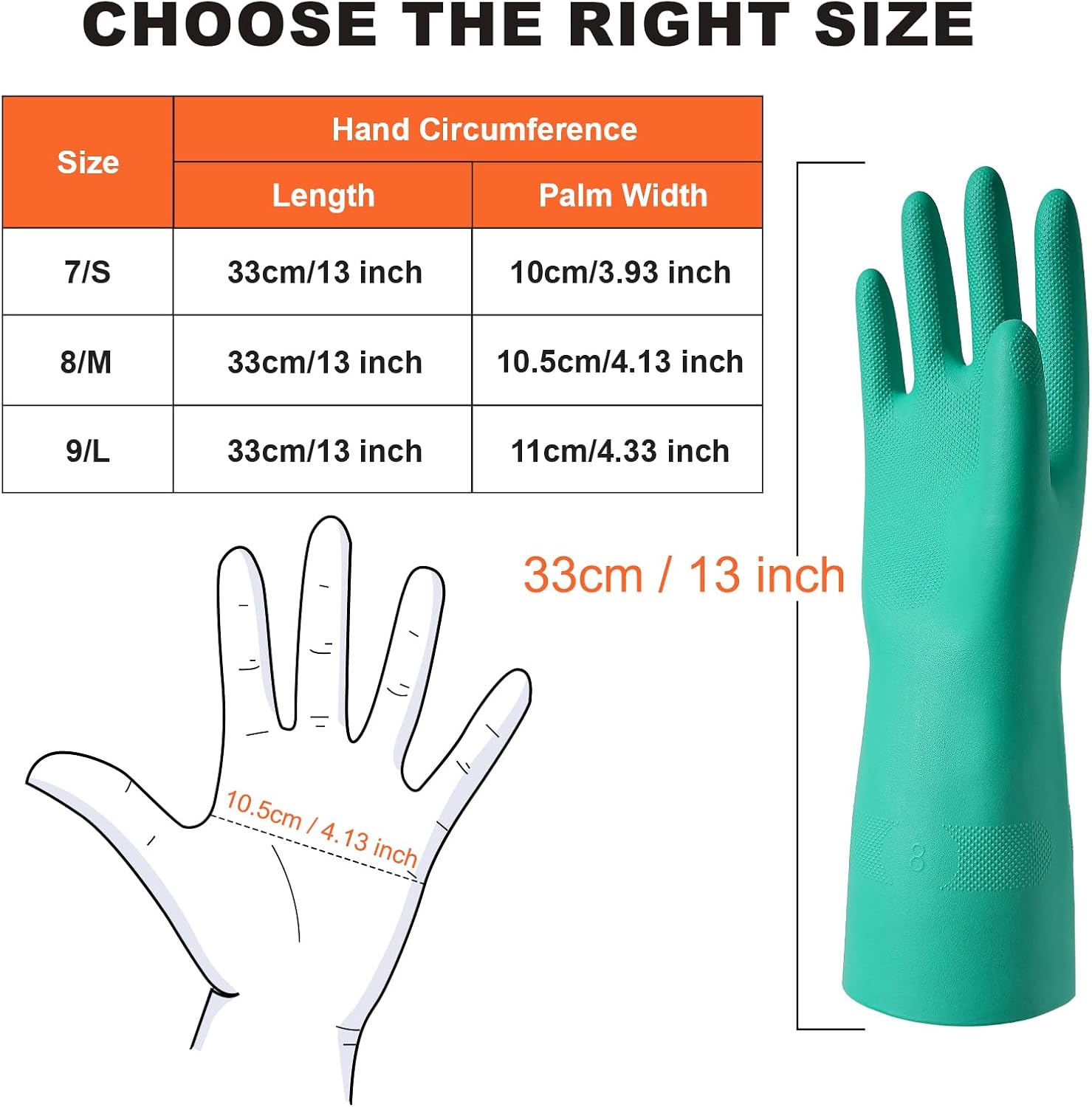 North Tower Long Dishwashing Gloves Length Rubber Reusable Resistant Platos Nitrile,Dishwashing Gloves