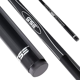 GSE Games & Sports Expert 58" 2-Piece Fiberglass Graphite Composite Billiard Pool Cue Sticks (Several Colors Available, Weight from 18oz, 19oz, 20oz, 21oz)