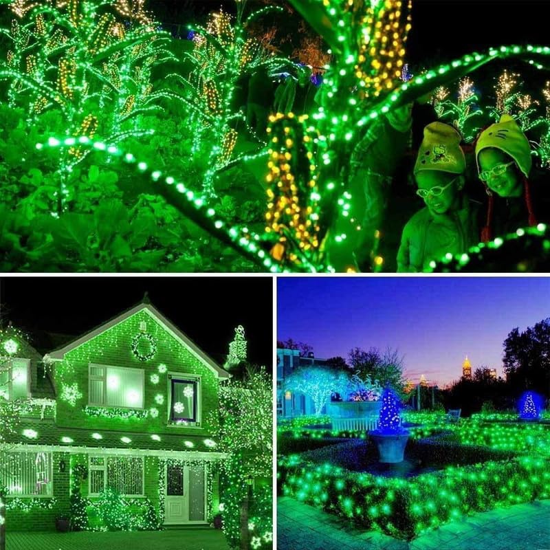 Image of Desidiya 12 Meter (39Ft) LED Rice String Lights - Green Fancy Decorative Fairy Lights for Indoor Outdoor Use, Bedroom, Wedding & Festival Ambience Pack of 6