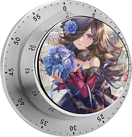 Amazon ウマ娘 おしゃれ キッチンタイマー マグネット付き 電池不要 省エネ 環境保護 ぜんまい式 ステンレス鋼 防水 耐久性 多用途 料理用 かわいい アニメ 調理タイマー プレゼント キッチンタイマー オンライン通販