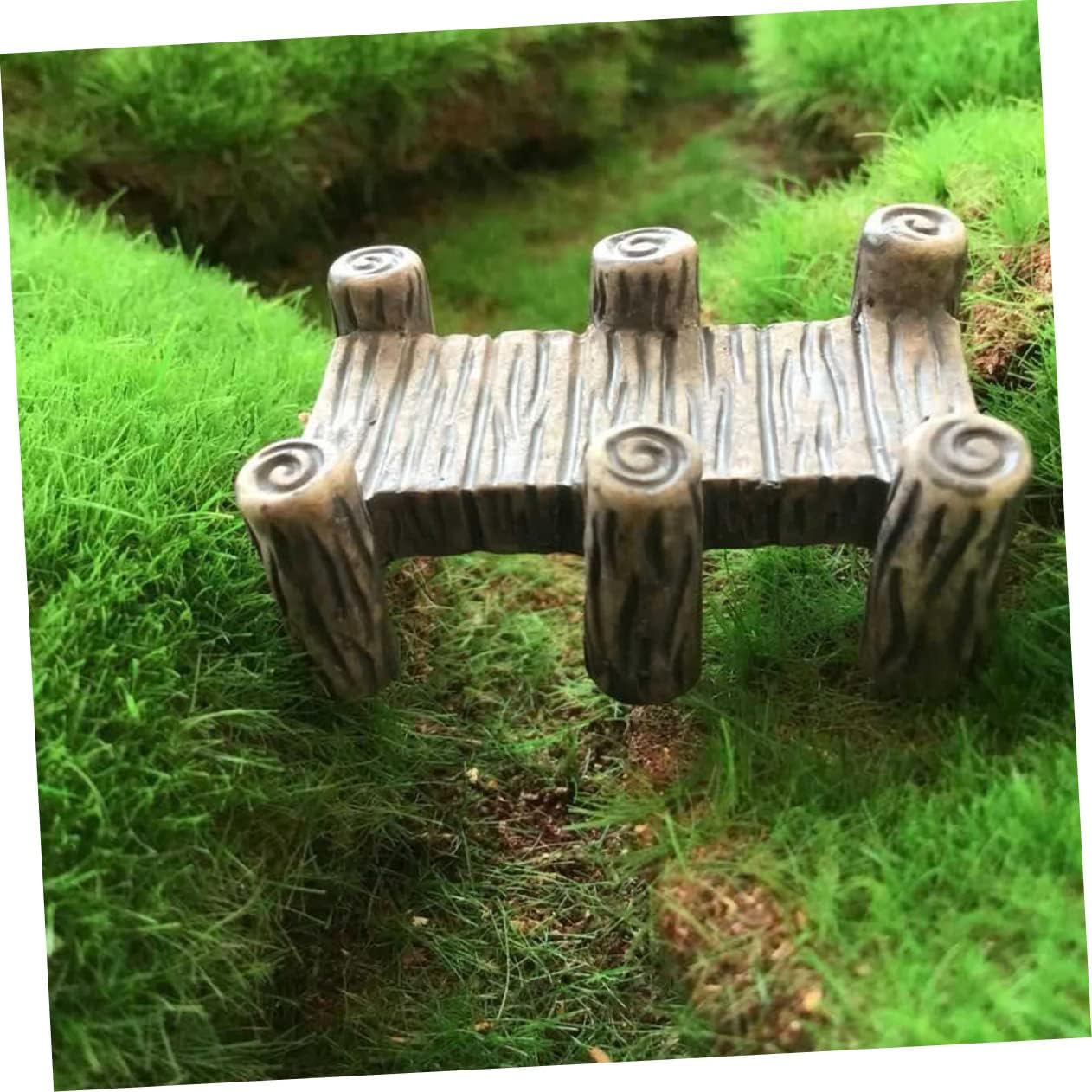 Resin Mini Garden Yard Bridge for Micro Landscaping Xmas 10pcs Decoration