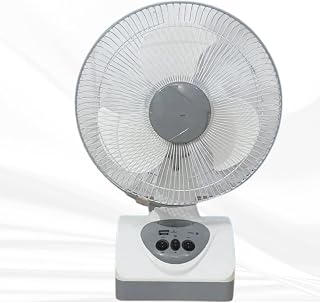 Drumstone (????+???? ???????????????? ???????????????????????????????? 12E AC/DC Rechargeable Fan | 12V 7.2Ah Battery | 3-Speed Control Buttons | Dual Price In India