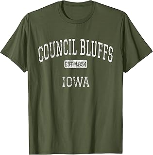 Council Bluffs Iowa IA Vintage T-Shirt