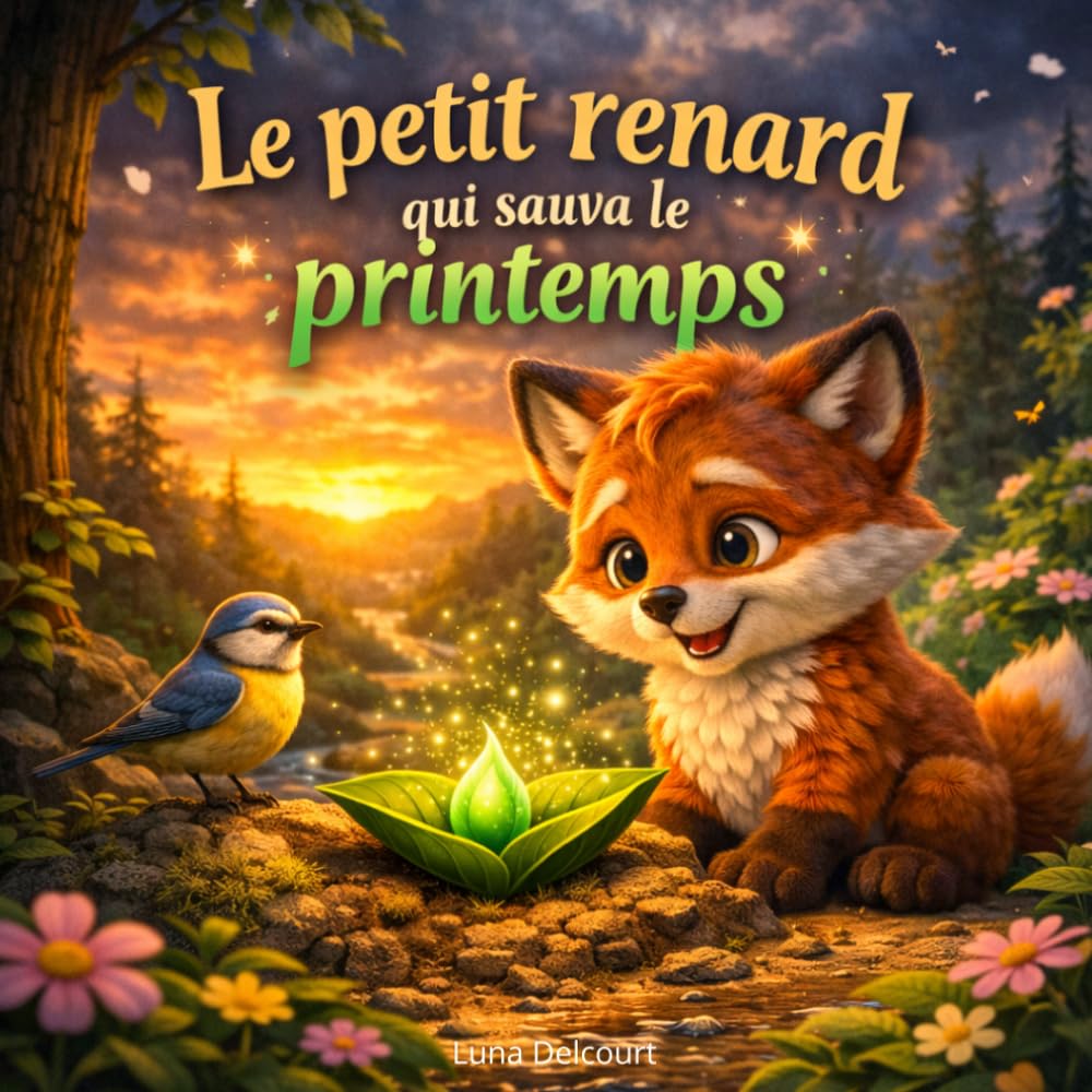 Le petit renard qui sauva le printemps: Livre illustré pour enfants sur le printemps, les animaux de la forêt, l’amitié et les activités ludiques