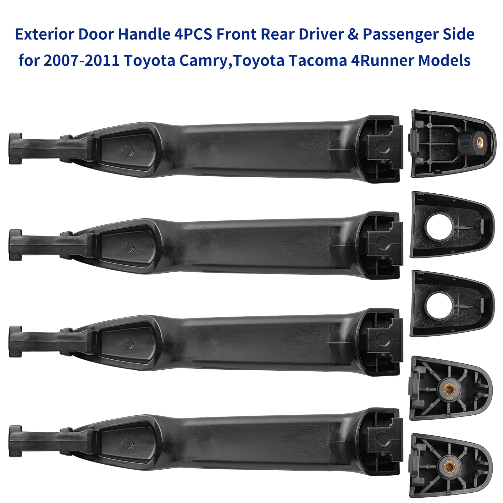 Exterior Door Handle Chrome Rear Door Handle Set For 2010-2018 Toyota 4Runner - Left & Right Pair 4runner Door Handle No Sensor - Foto 13