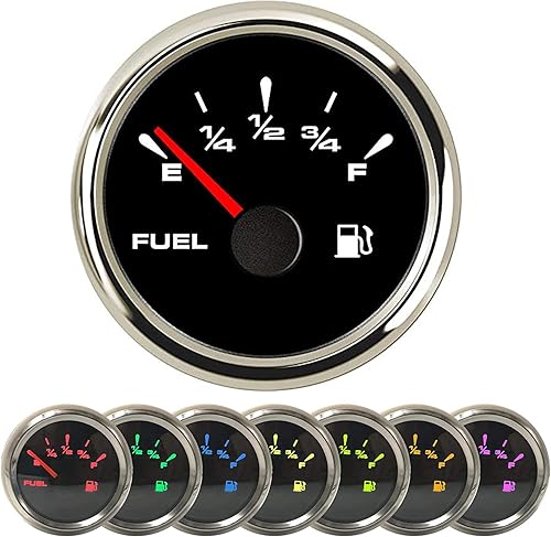 Miniatura 2 de SAMDO Medidor Universal de Combustible 52mm, Medidor Digital de Nivel de Combustible, Medidor de Combustible Marino, Impermeable IP68