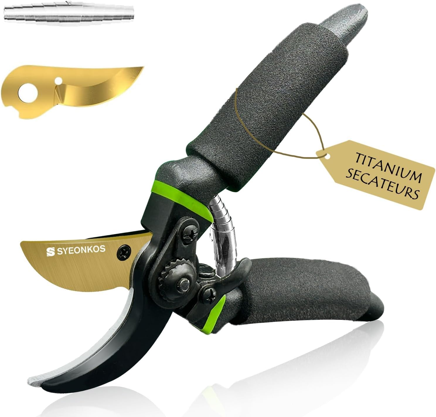 SYEONKOS Garden Secateur, Comes with Blade and Spring Replacement Secator, Garden Pruner, Gardena Pruner, Professional Garden Secateur