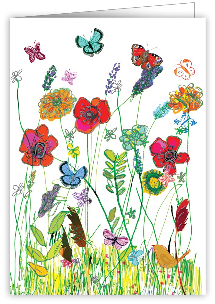 Quire Lemon Lou Card Wild Flowers