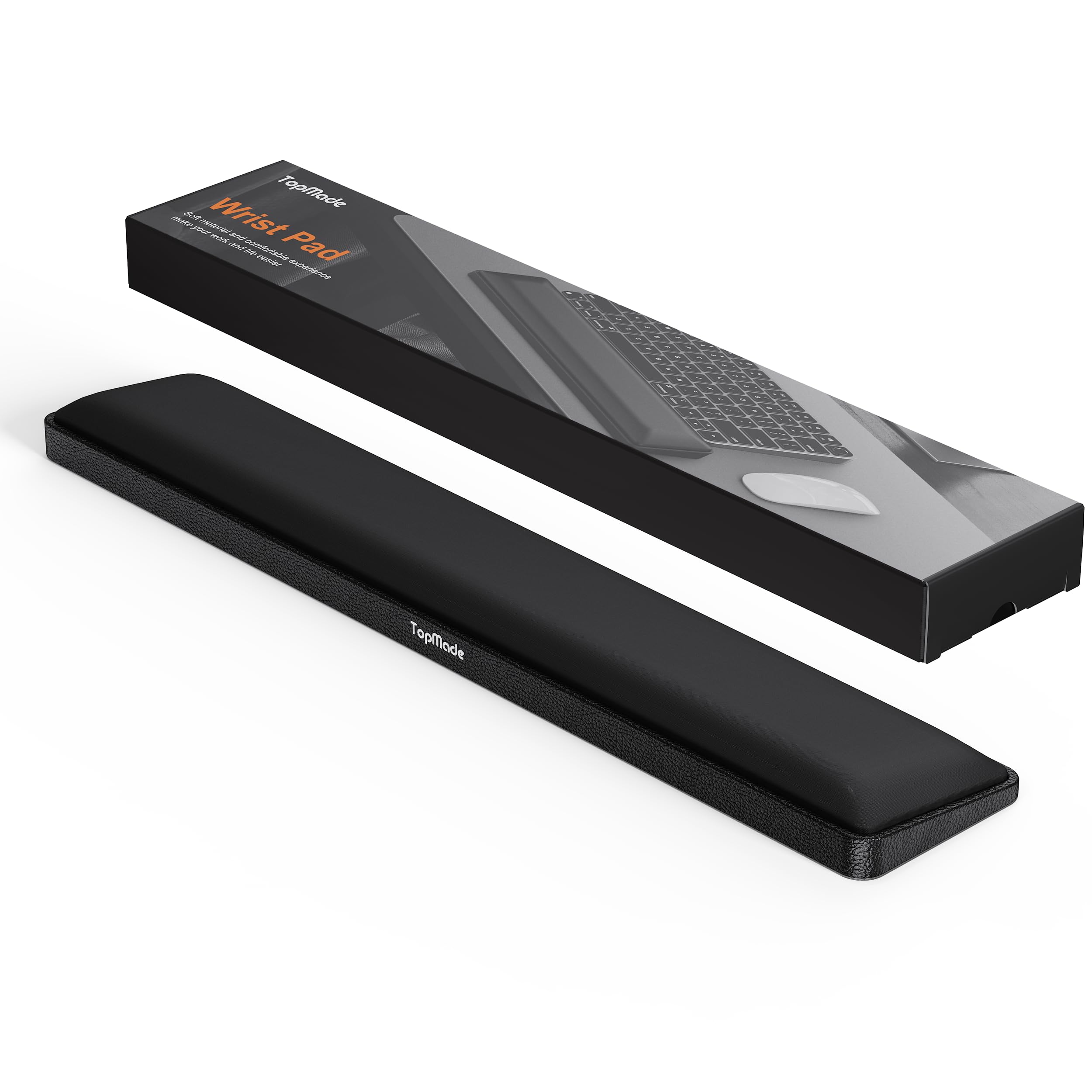 TopMade Keyboard Wrist Rest Cooling Gel Upgrade Soft Memory Foam Design Wrist Support for Keyboard Full-Size Keyboard Hand