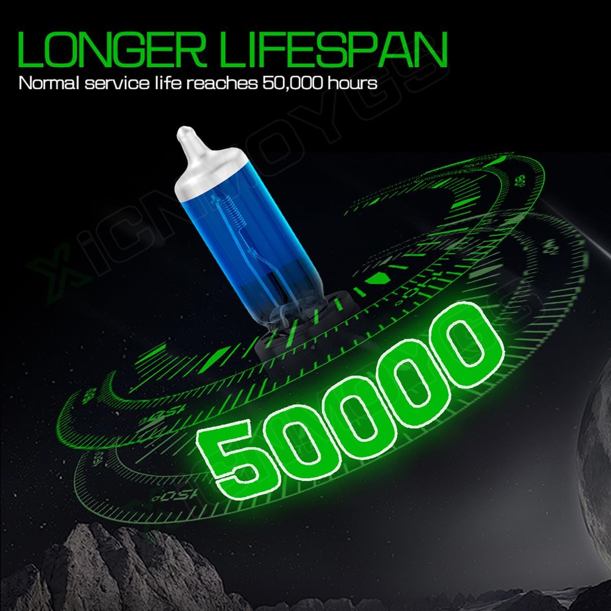 H11B Upgraded Halogen Headlight Bulbs Compatible for 2011 2012 2013 Ford Fiesta, Low Beam Fog Light Replacement, All-in-one Plug and Play Bulb