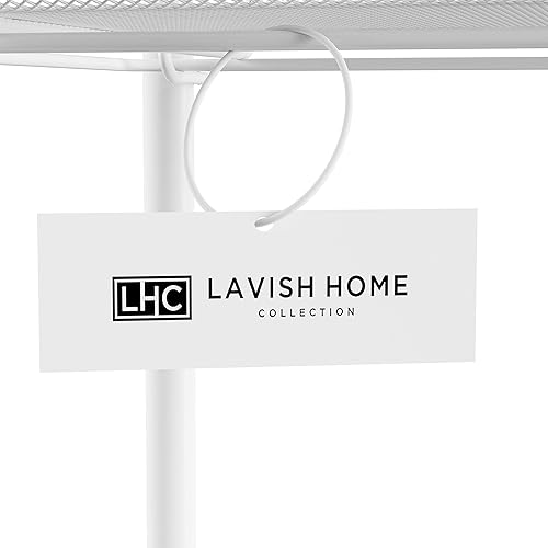 Miniatura 6 de Lavish Home Estantes de almacenamiento estrechos de 4 niveles  Carrito organizador móvil para ahorro de espacio para cocina, baño, lavandería,