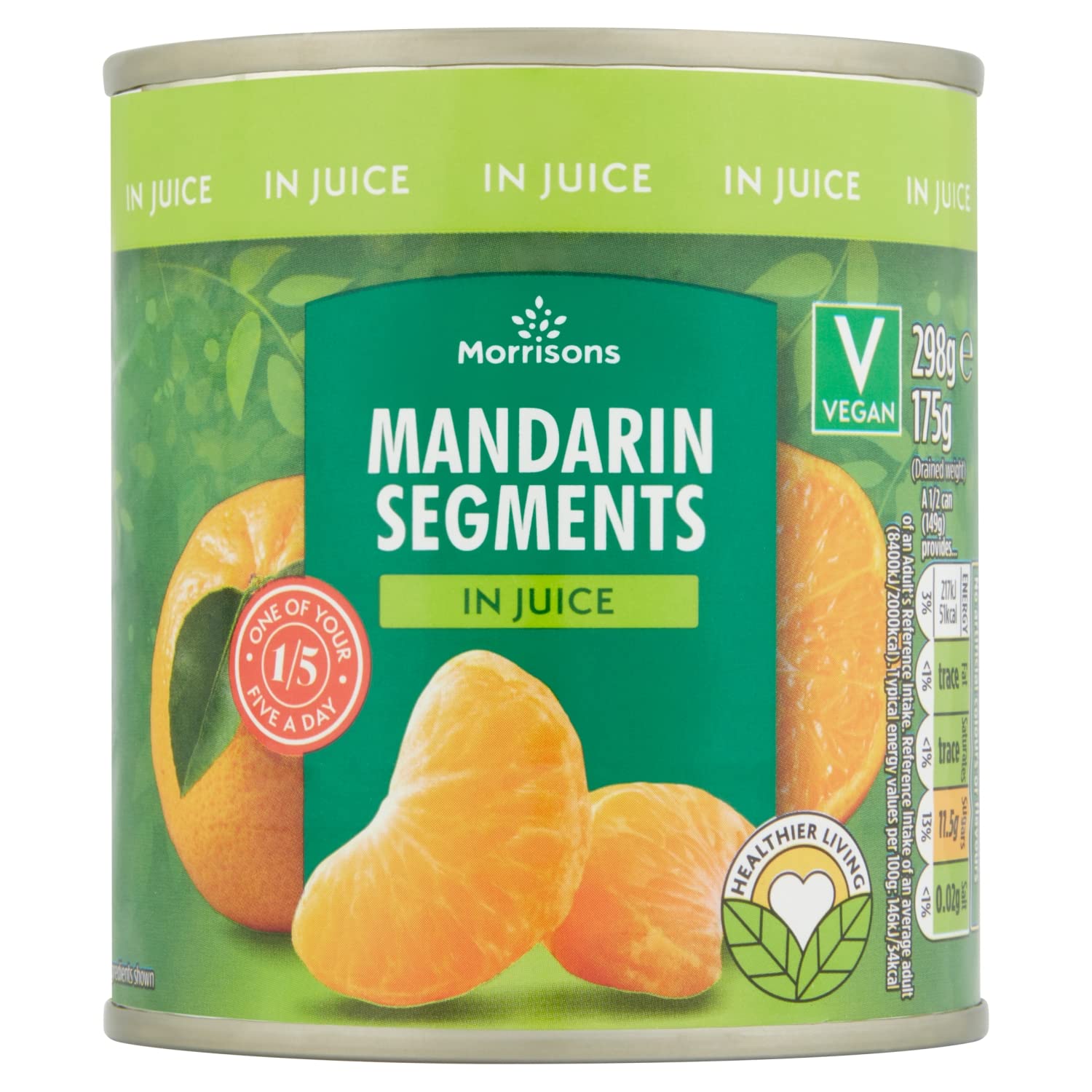 Morrisons Mandarins in Juice 298g