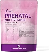 Vista 9 de VivoNu Multivitamínico prenatal 19 en 1, vitaminas prenatales para mujeres, vitamina C D3, K2, B6, B12 con ácido fólico, DHA, colina, probiótico