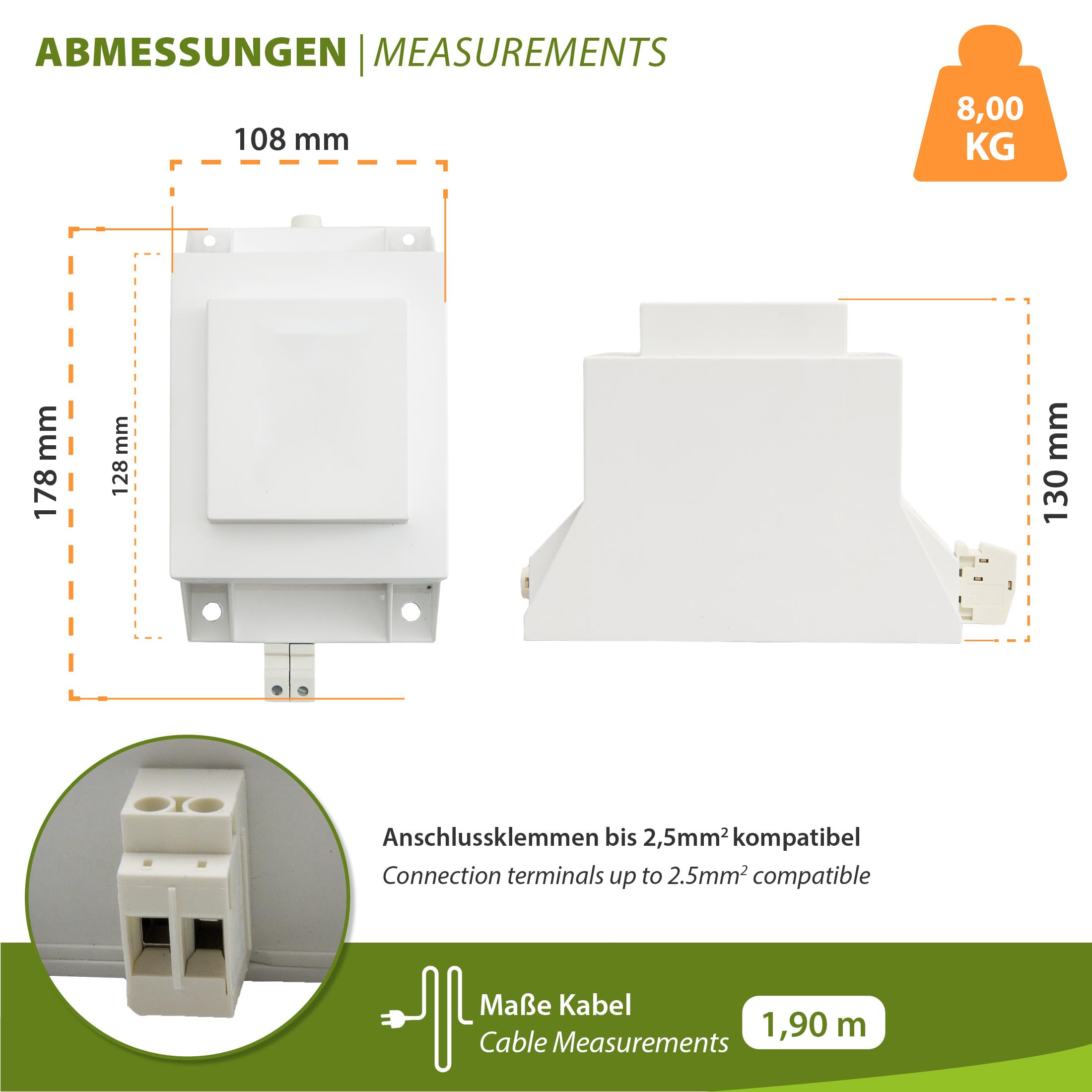 Transformateur de sécurité 24 V / 600 W - Boîtier ABS - Protection contre les surcharges et la surchauffe - Montage mural et sur pied - IP20