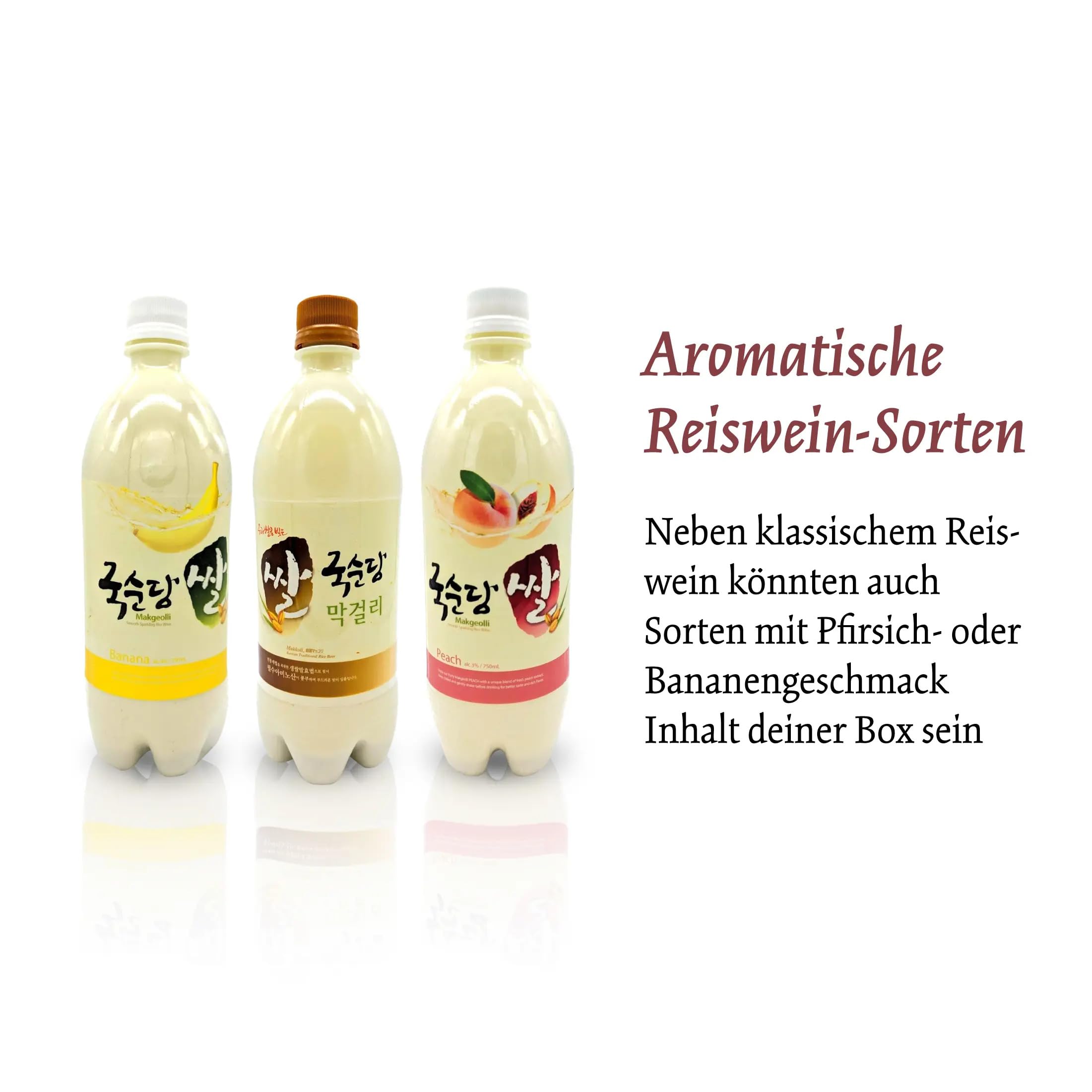 Sulsul Mix - Box mit 6 alkoholischen Getränken aus Korea - Ausgewählte Mischung aus vielseitigen koreanischen Getränke Spezialitäten