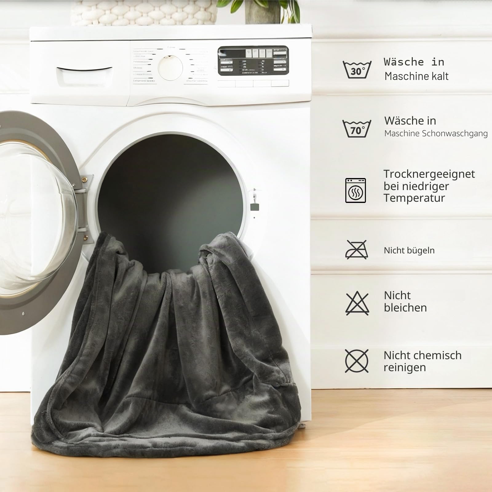 Orthopädisches Hundebett Grosse Hunde: Abnehmbares & waschbares Hundesofa – Abnehmbarer Flanellbezug – Wasserdichtes Innenfutter – rutschfeste Unterseite Hellgrau (97 x 70 x 18 cm)