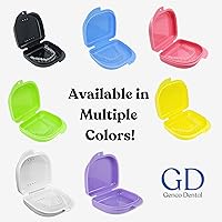 Vista 6 de Estuche de retención con orificios de ventilación - Contenedor de ortodoncia para sujetar retenedores, alineador, protector nocturno/protector