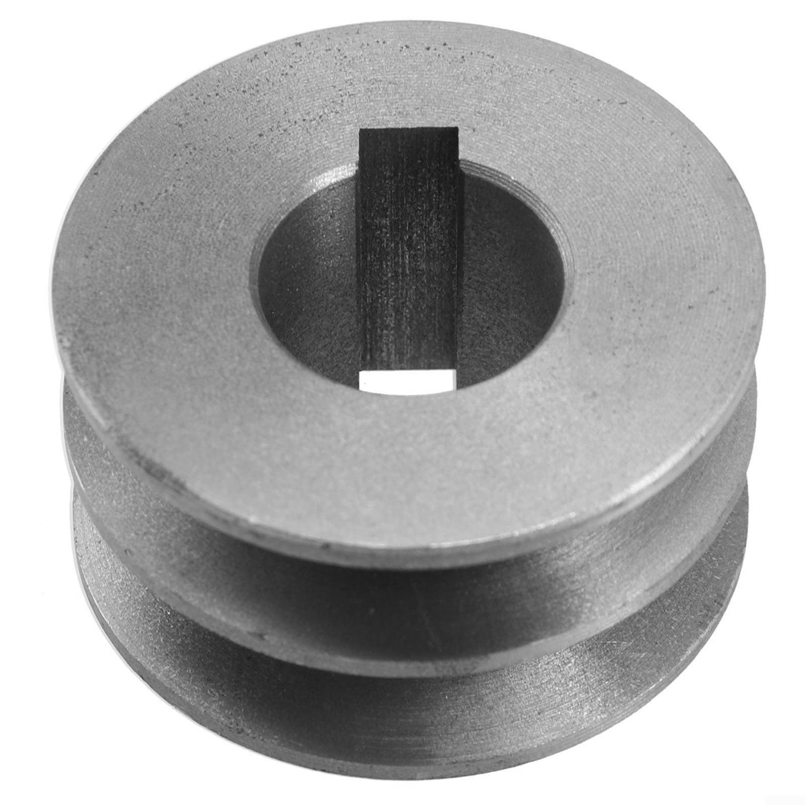 Polea de correa en V de hierro fundido, doble ranura 64x30x28mm para motor