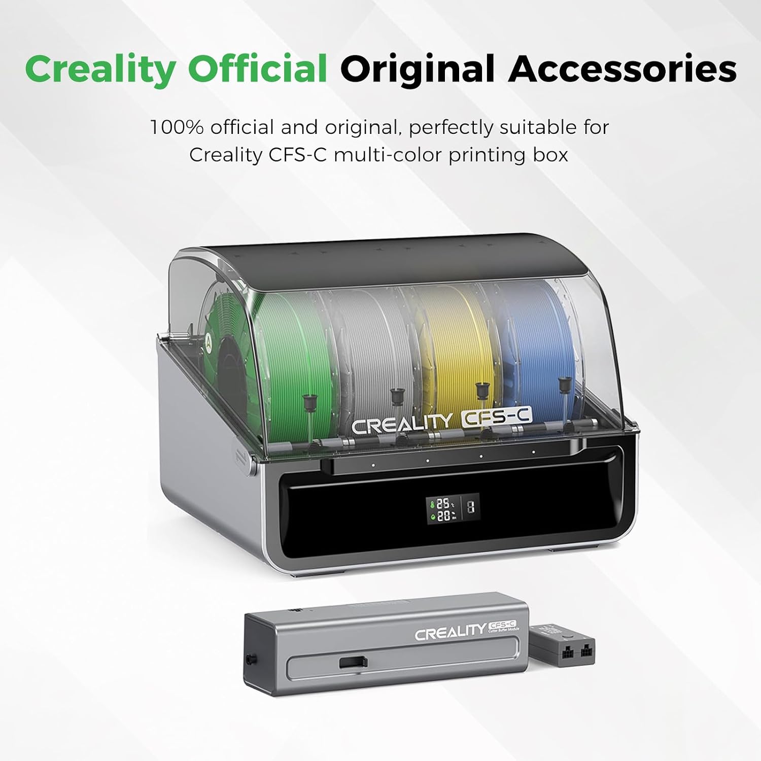 Creality Official CFS-C Buffer, Original Filament Buffer, for K1 Series Multi-Color Printing Printer, Translucent Design, Ultra-Stable Feeding, Tangle Prevention, Replacement Parts for Creality CFS-C image 2